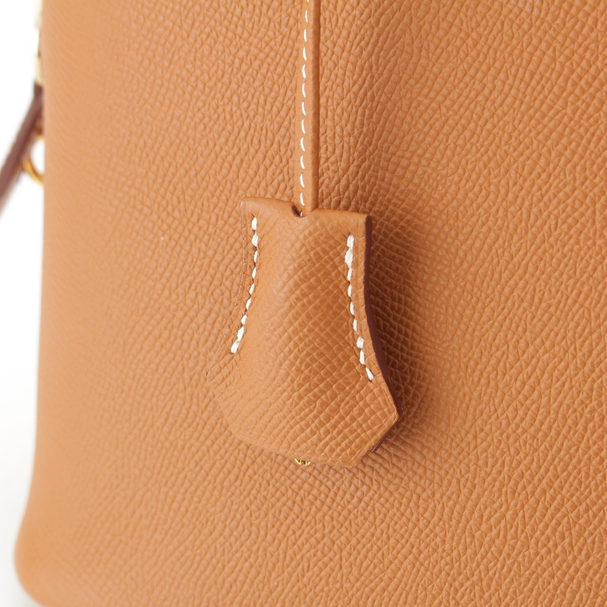 Hermes Veau Epsom Bolide Gold 2-Way Shoulder Handbag 30 Brown — view 8