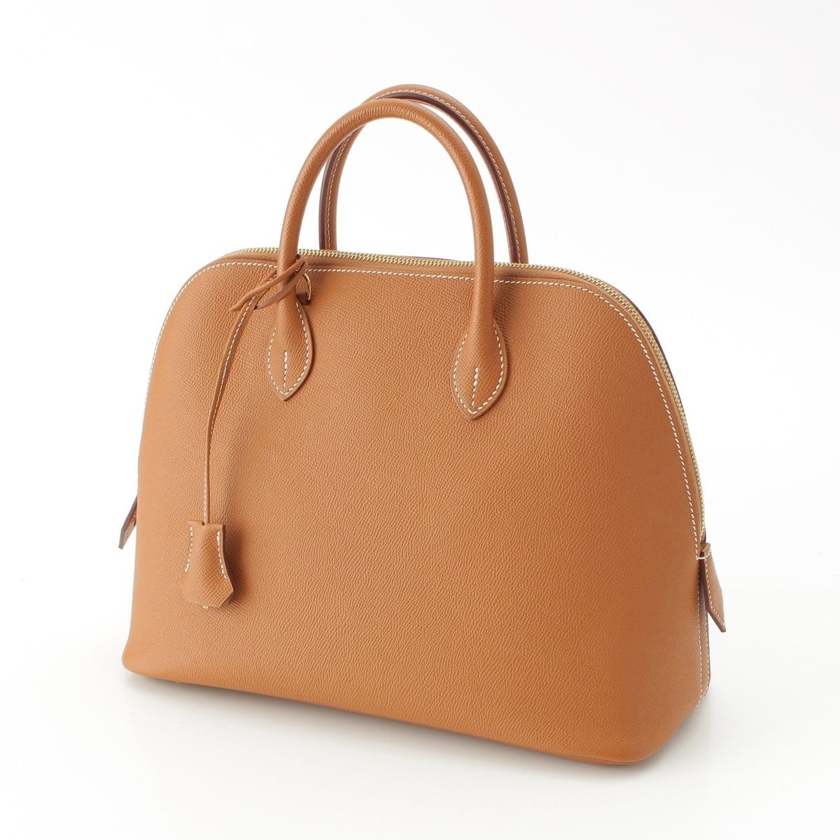 Hermes Veau Epsom Bolide Gold 2-Way Shoulder Handbag 30 Brown — view 2