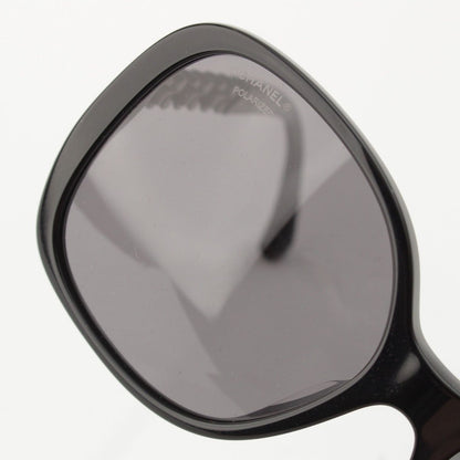 Chanel Polarized Side Chain Motif Sunglasses Eyewear Black — view 5