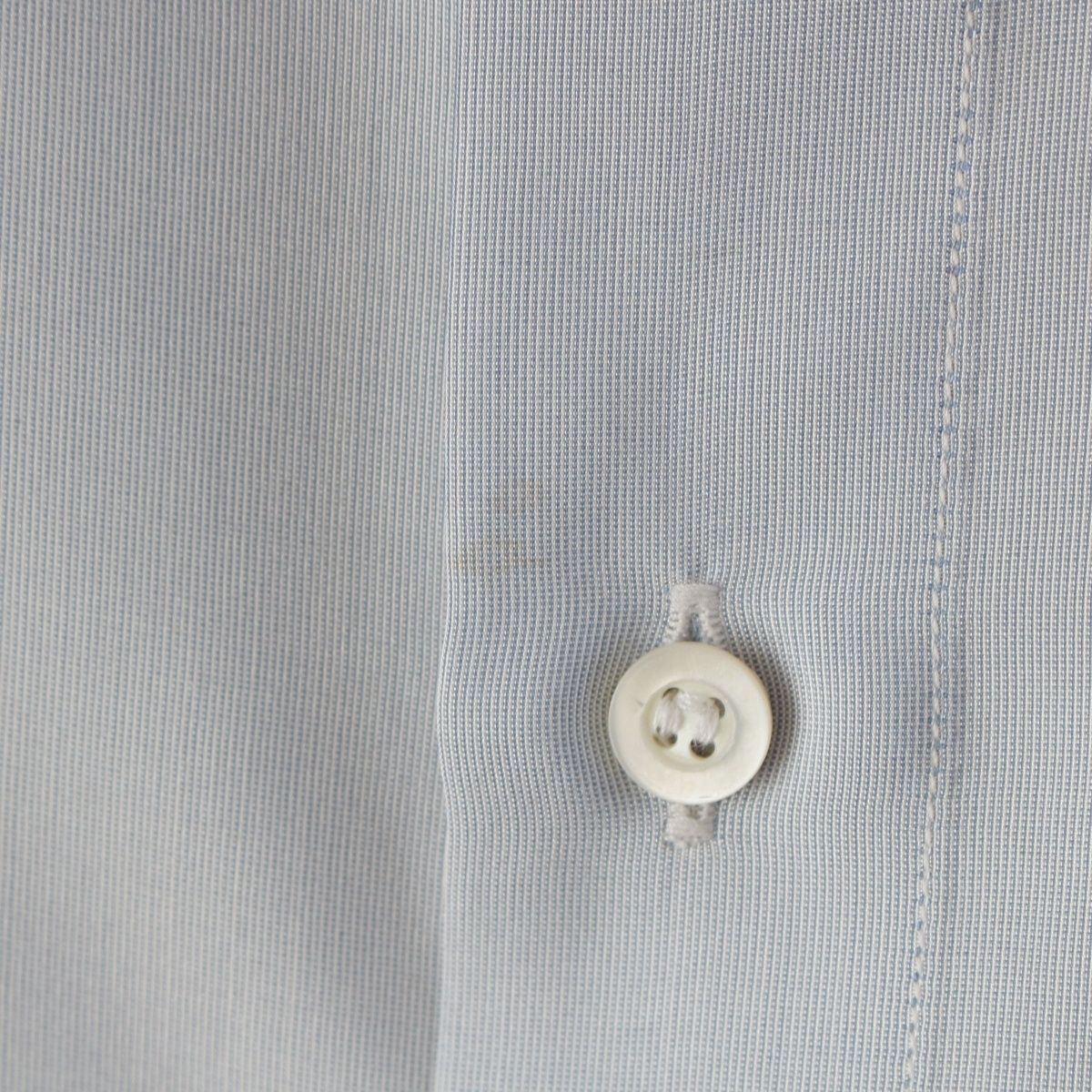 Dior Silk Bee Embroidery Shirt Blouse Top Light Blue 34 — view 8