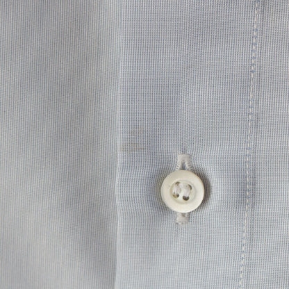 Dior Silk Bee Embroidery Shirt Blouse Top Light Blue 34 — view 8