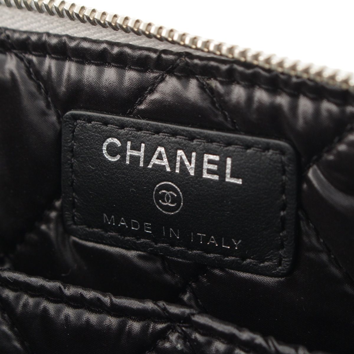 Chanel Cambon Keyboard Robot Charm Clutch Silver — view 7