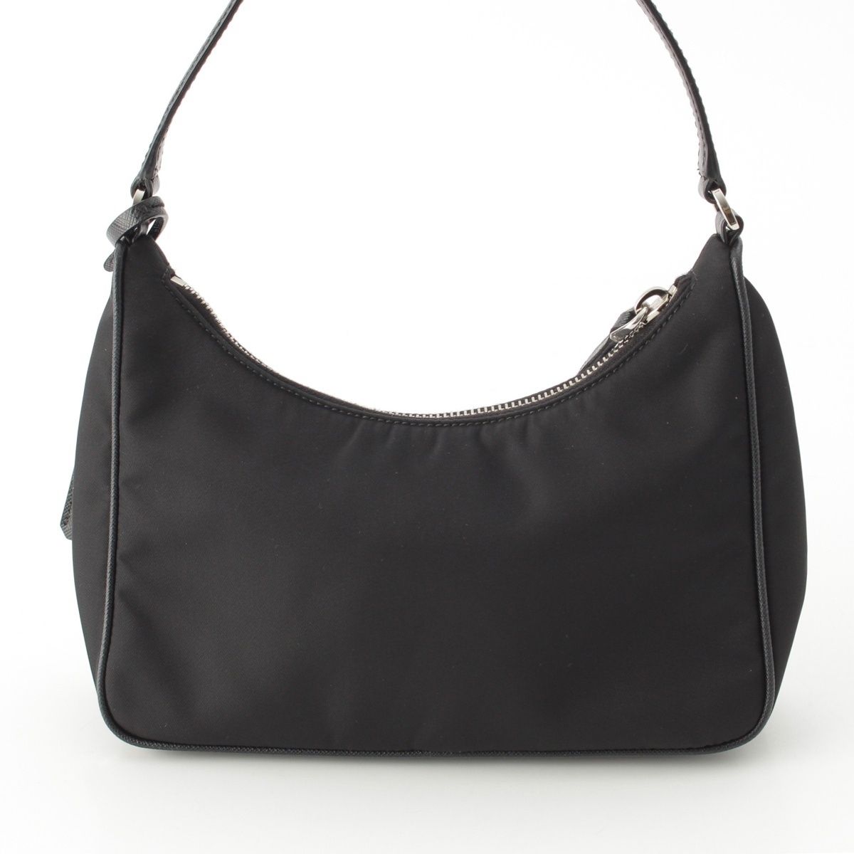 Prada Re Edition Nylon Leather Tessuto Shoulder Bag Black — view 4