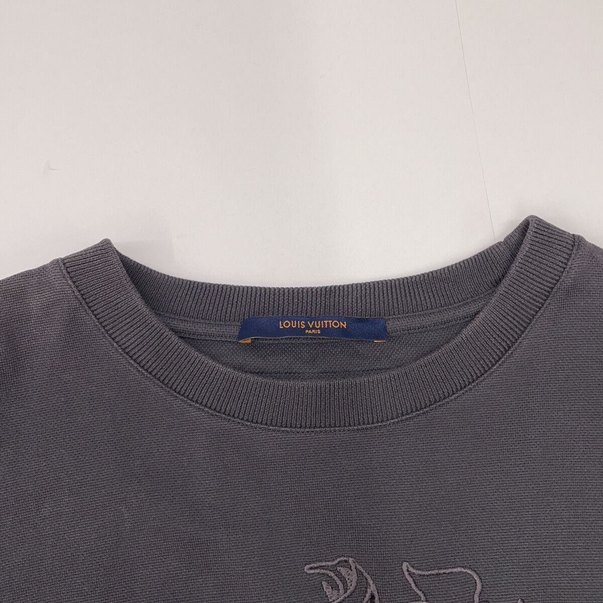 Louis Vuitton Tce Charcoal LV Vegeture Lace Embroidery T-Shirt — view 7