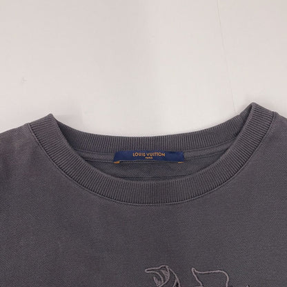 Louis Vuitton Tce Charcoal LV Vegeture Lace Embroidery T-Shirt — view 7