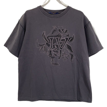 Louis Vuitton Tce Charcoal LV Vegeture Lace Embroidery T-Shirt