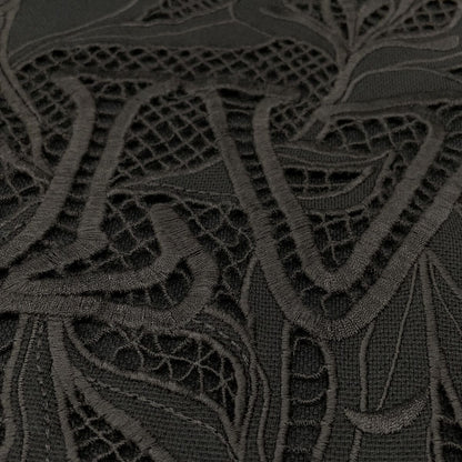 Louis Vuitton Tce Charcoal LV Vegeture Lace Embroidery T-Shirt — view 9