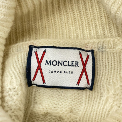 Moncler Gum Blue Wool Turtleneck Sweater — view 3