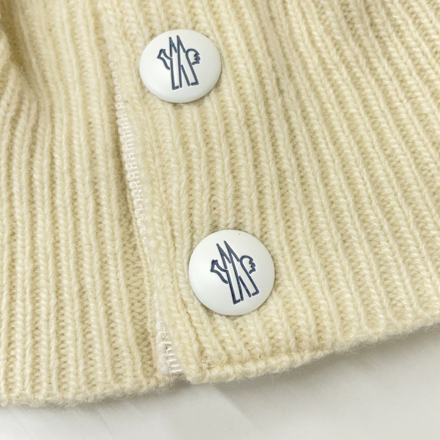 Moncler Gum Blue Wool Turtleneck Sweater — view 6