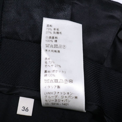 Celine Mohair Wool 2 Tuck Wide Pants 36 — view 5