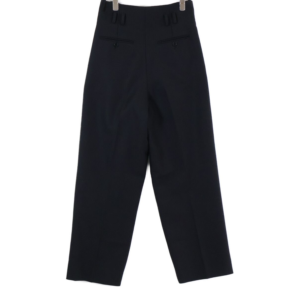 Celine Mohair Wool 2 Tuck Wide Pants 36 — view 2