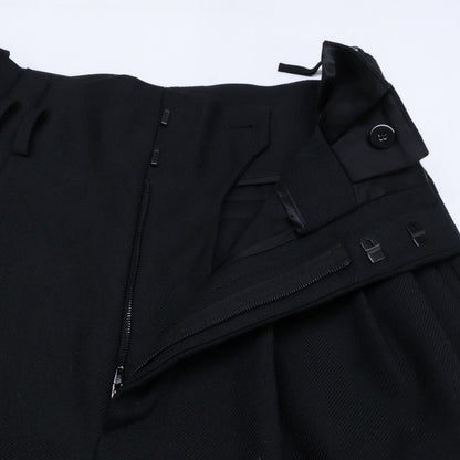 Celine Mohair Wool 2 Tuck Wide Pants 36 — view 3
