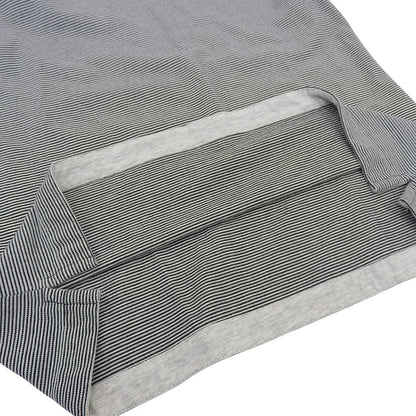 Brunello Cucinelli Cotton Border Polo Shirt Top White Black XS — view 6