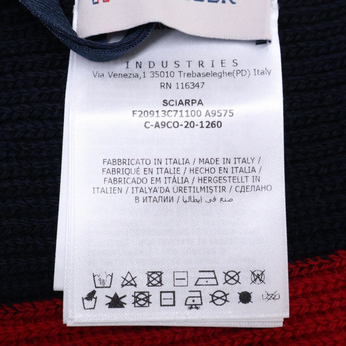 Moncler Sciarpa Wool Tricolor Scarf — view 6