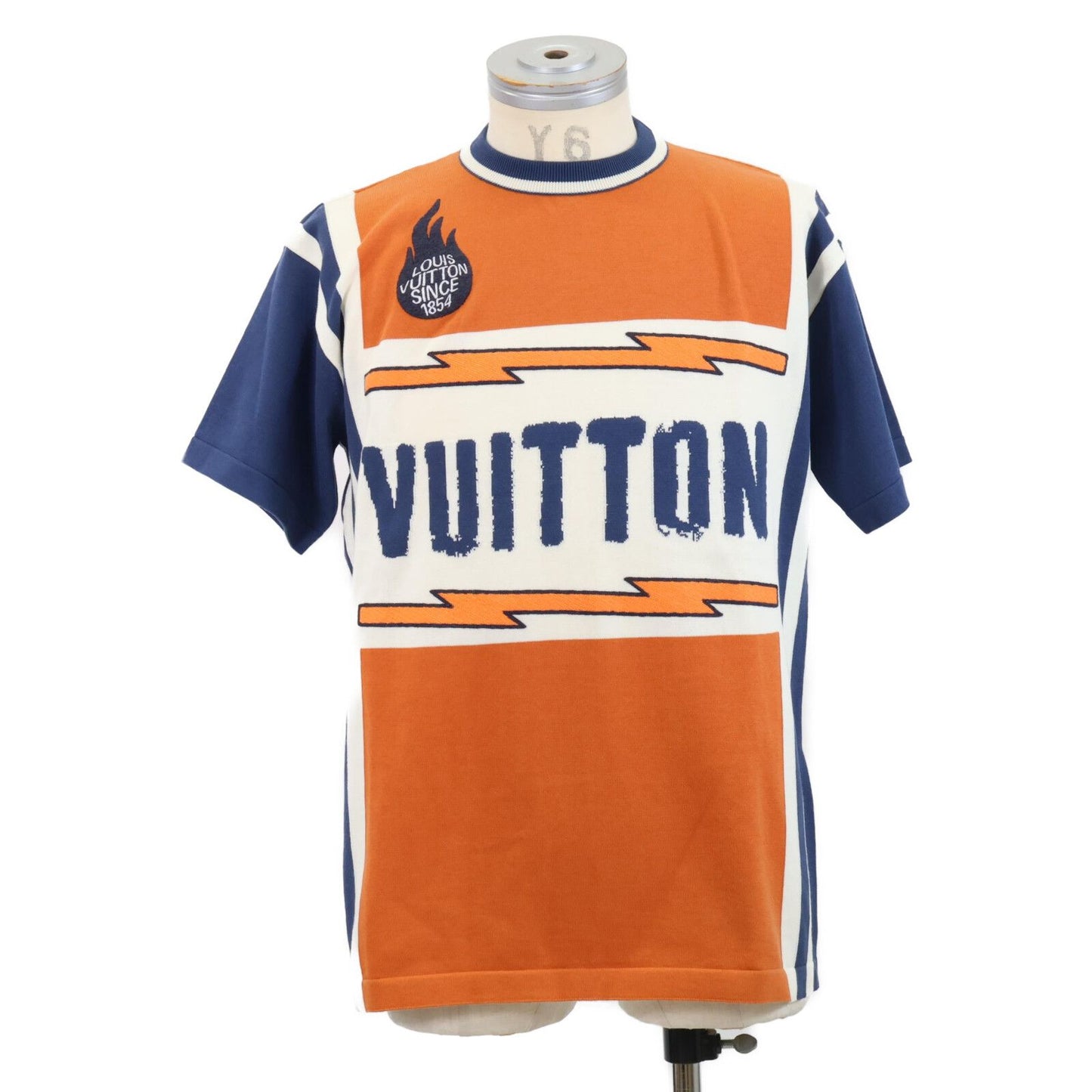 Louis Vuitton Dfv Logo Short Sleeve Knit Top XS Sweater