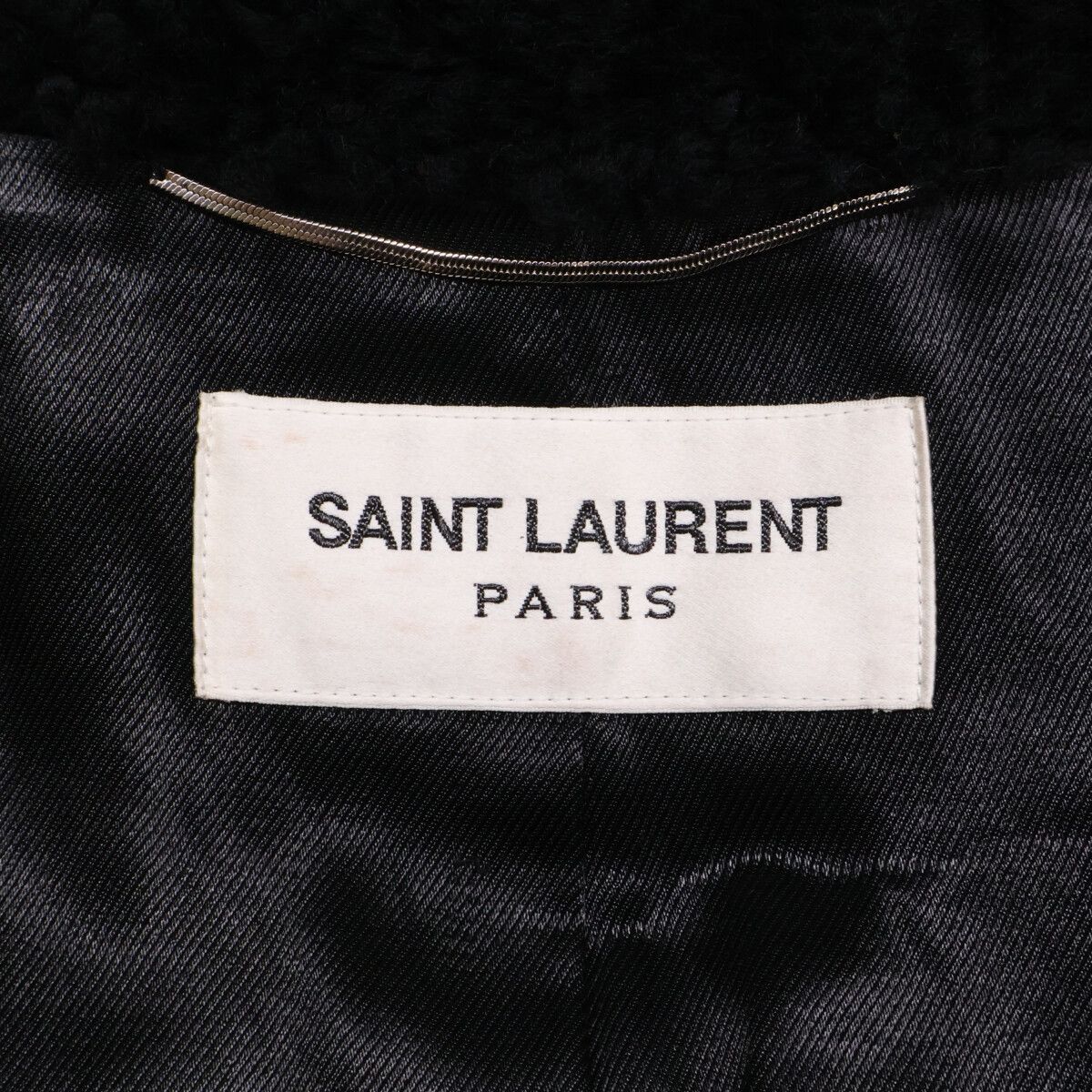 Saint Laurent Paris Shearling Center Vent Che Star 46 Jacket — view 5