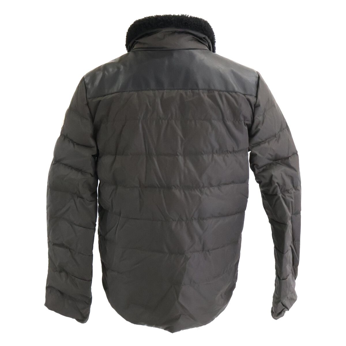 Moncler Eirene Collar Fleece Down Jacket — view 3