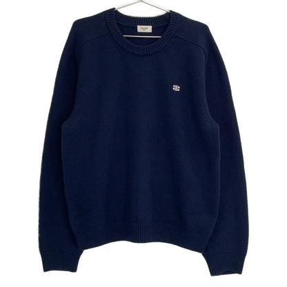 Celine Gray Wool Cashmere Trio Crew Neck Sweater XL