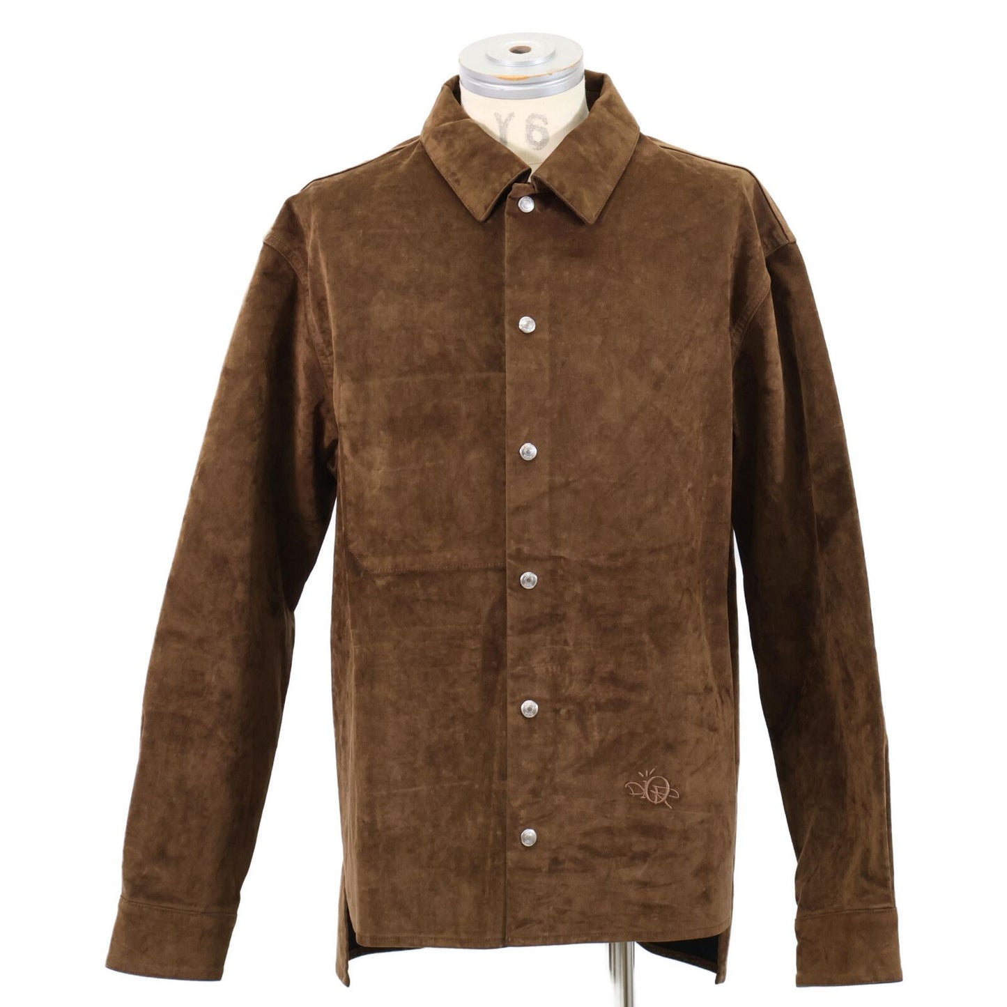 Dior Jack Logo Embroidery Velvet Oversize Shirt 52