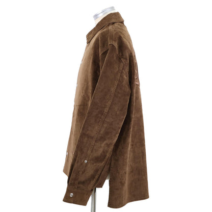 Dior Jack Logo Embroidery Velvet Oversize Shirt 52 — view 2