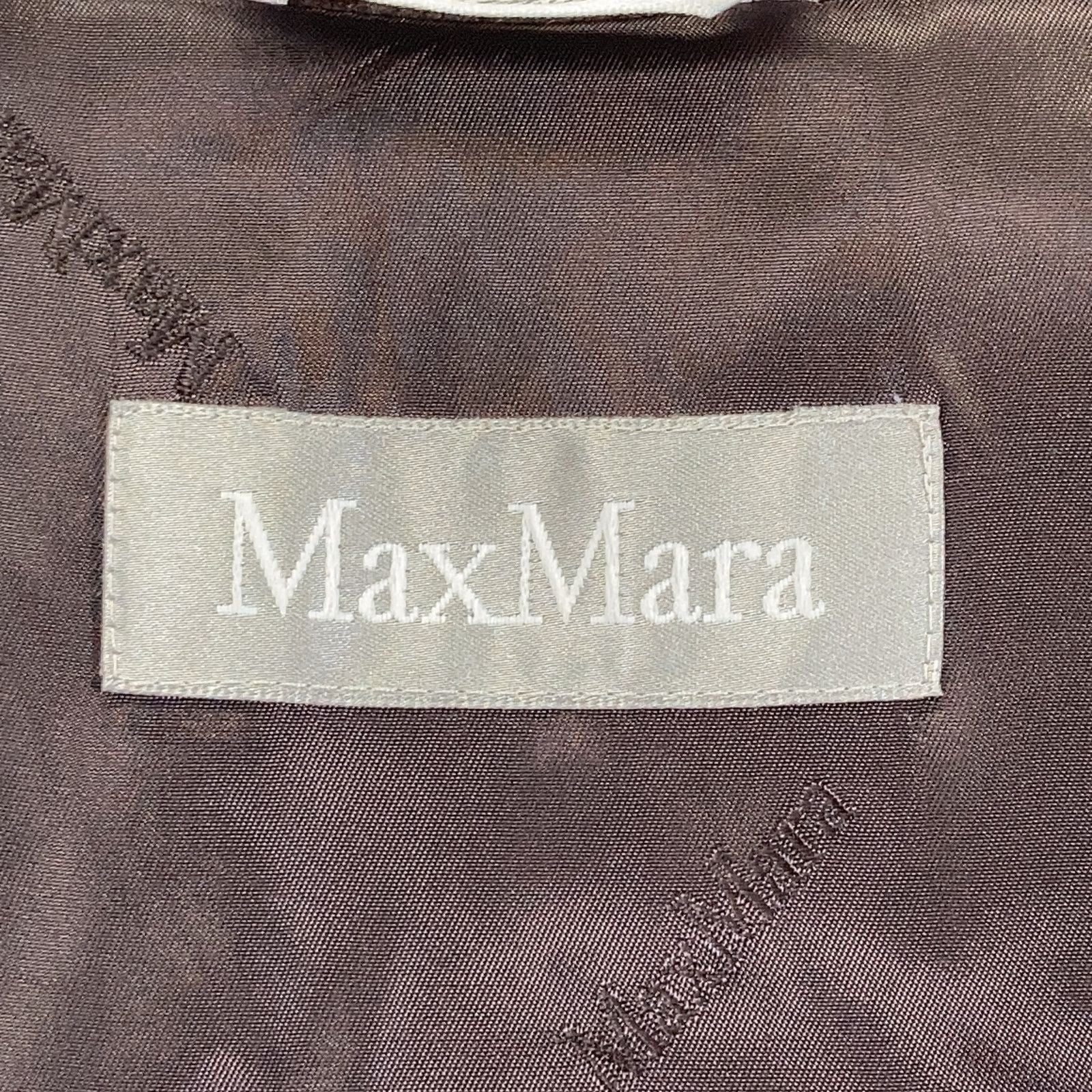 Max Mara Brown Wool 100 Semi Double Long Coat 36 — view 4