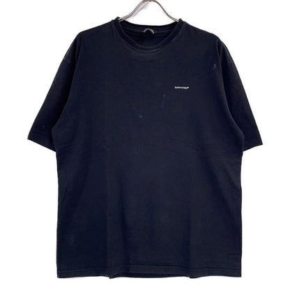 Balenciaga Black Lowercase Logo Short Sleeve T-Shirt