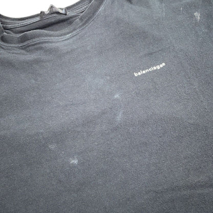 Balenciaga Black Lowercase Logo Short Sleeve T-Shirt — view 9