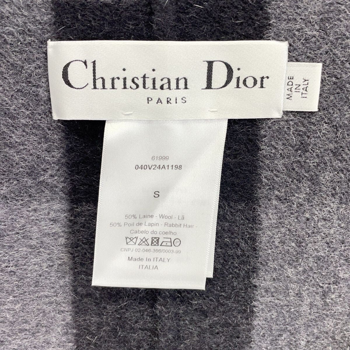 Dior Black Gray Shawl Jacket — view 3