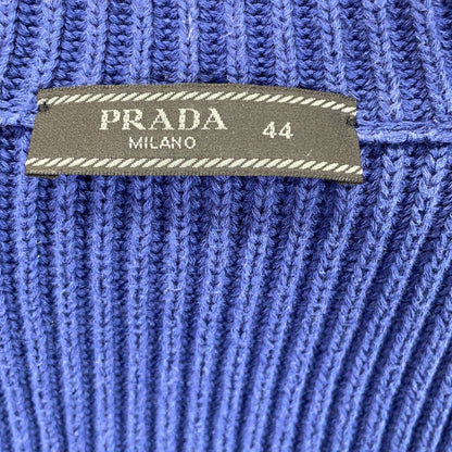 Prada Blue Cotton Drivers Knit 44 Sweater — view 4