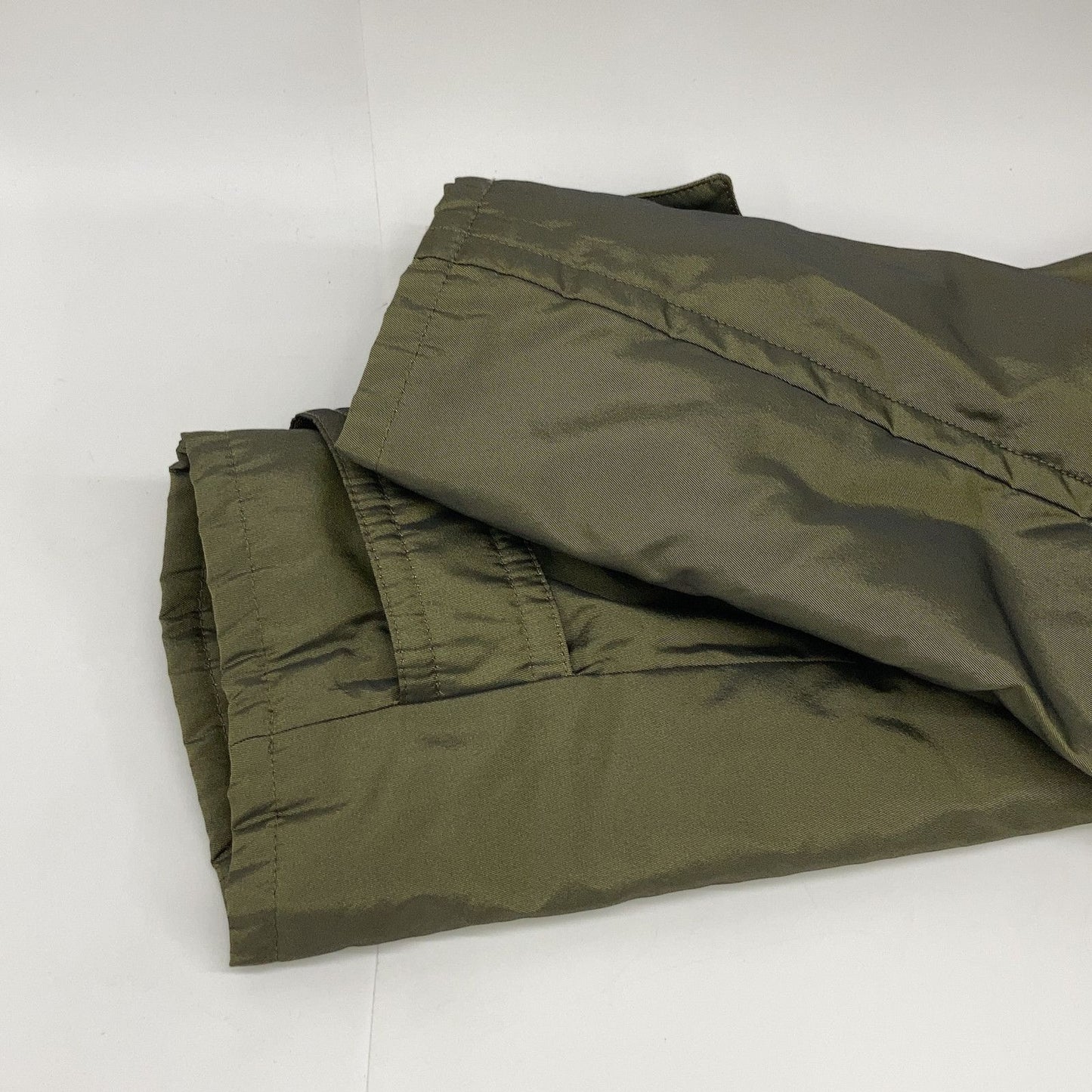 Max Mara Rainwear Khaki Hooded Coat 42 with Fur Liner — view 7