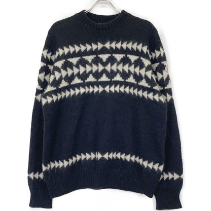 Moncler Girocollo Tricot All Pattern Mohair Blend Knit Sweater
