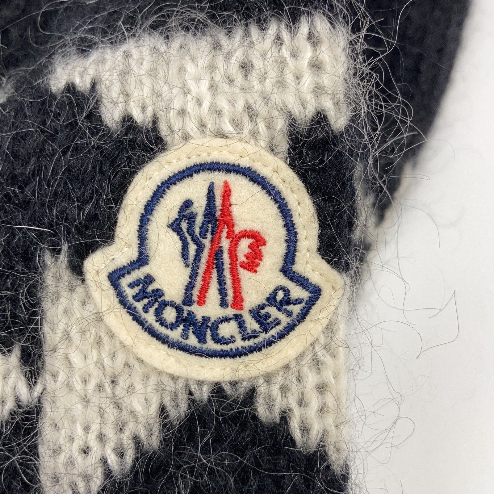 Moncler Girocollo Tricot All Pattern Mohair Blend Knit Sweater — view 7