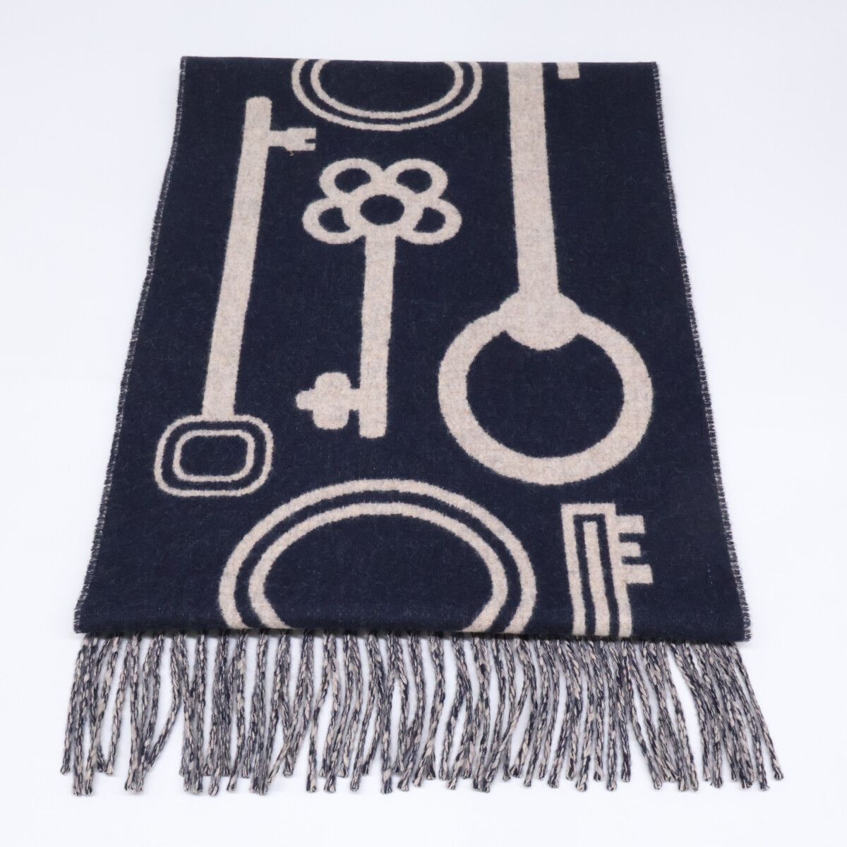 Hermes Kazak Keys Collection Cashmere Scarf — view 3