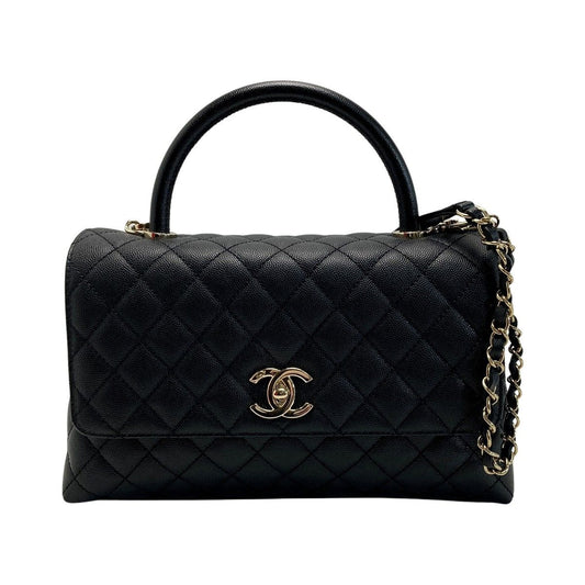 Chanel Coco Handle 29 Caviar Leather Black Chain Shoulder