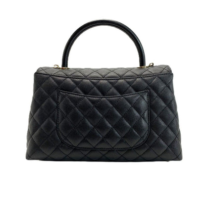 Chanel Coco Handle 29 Caviar Leather Black Chain Shoulder — view 2