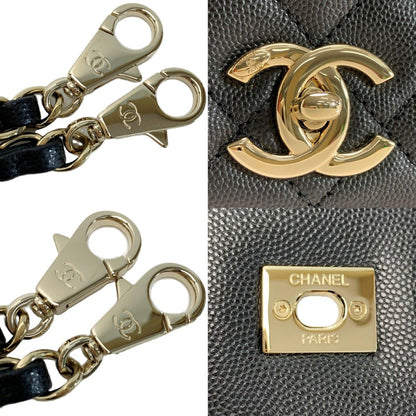 Chanel Coco Handle 29 Caviar Leather Black Chain Shoulder — view 5