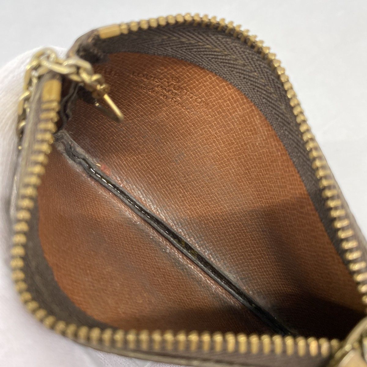 Louis Vuitton Coin Case Monogram Pochette Cles Brown — view 3