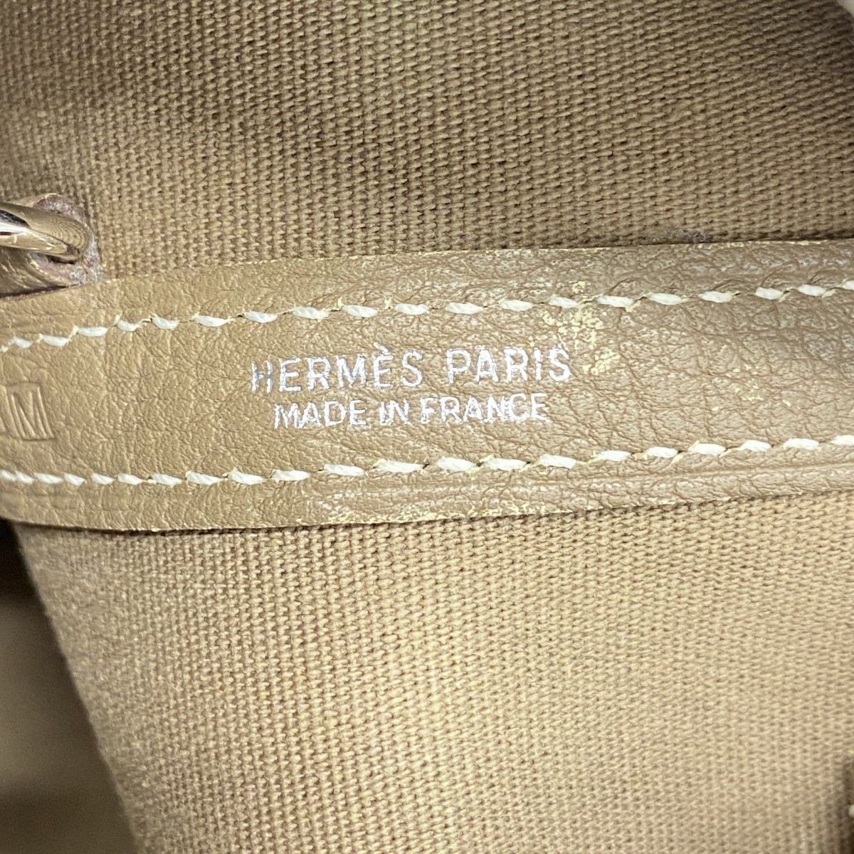 Hermes Tote Garden Zip PM Toile Officier Etoupe Silver — view 5