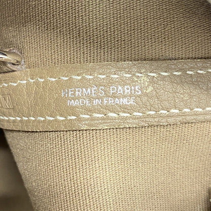 Hermes Tote Garden Zip PM Toile Officier Etoupe Silver — view 5