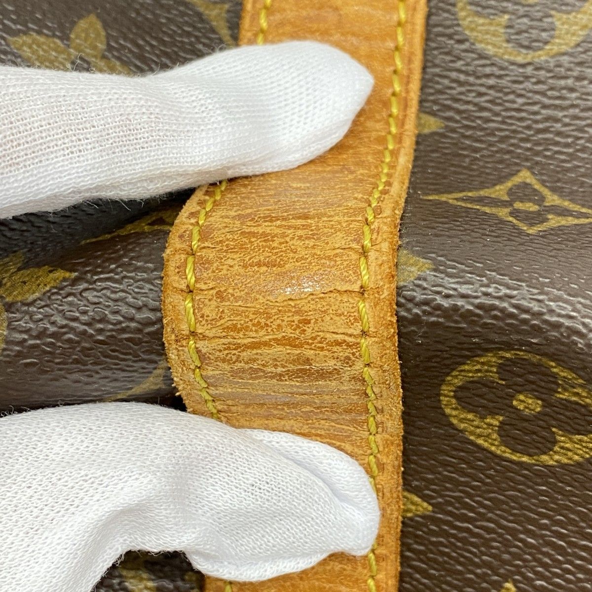 Louis Vuitton Boston Bag Monogram Keepall Bandouliere 55 Brown — view 6
