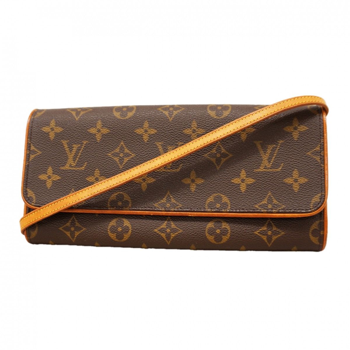 Louis Vuitton Shoulder Bag Monogram Pochette Twin GM Brown