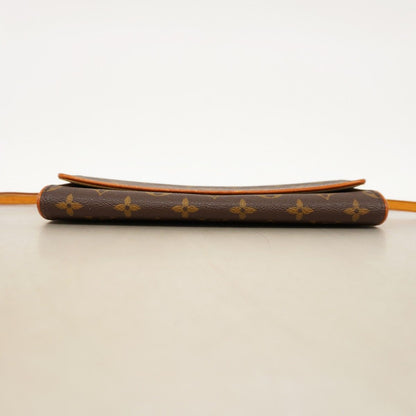 Louis Vuitton Shoulder Bag Monogram Pochette Twin GM Brown — view 3