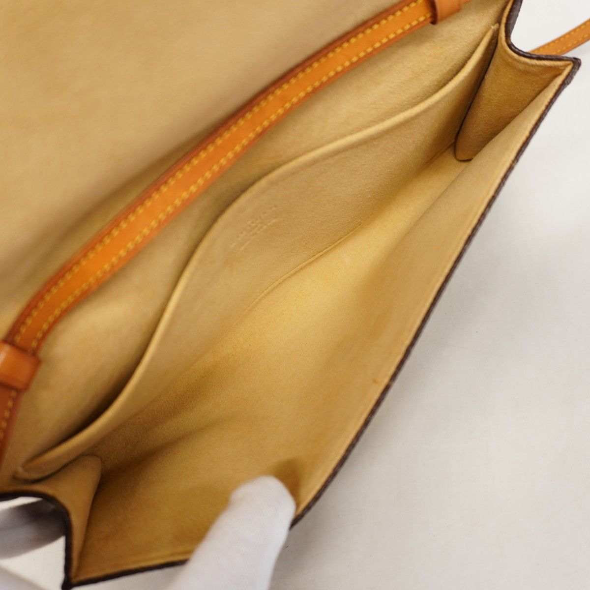 Louis Vuitton Shoulder Bag Monogram Pochette Twin GM Brown — view 4