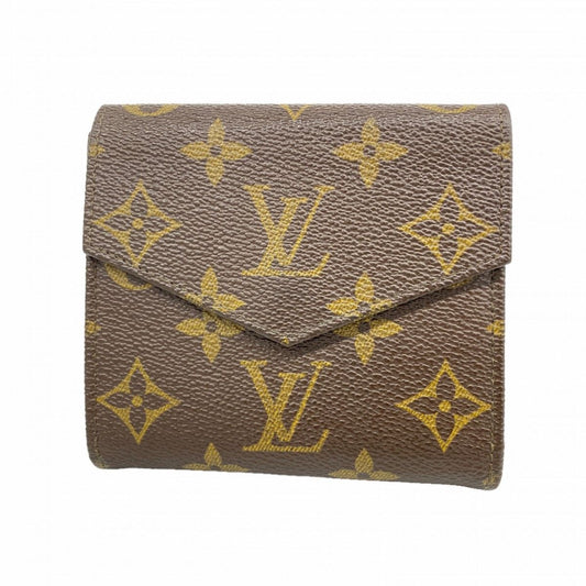Louis Vuitton Trifold Wallet Monogram Porte-Monnaie Billets Cult Cles Brown