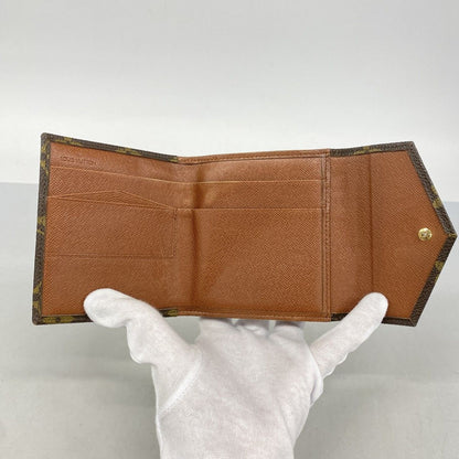 Louis Vuitton Trifold Wallet Monogram Porte-Monnaie Billets Cult Cles Brown — view 3