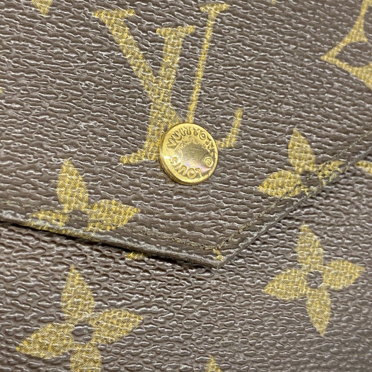 Louis Vuitton Trifold Wallet Monogram Porte-Monnaie Billets Cult Cles Brown — view 9