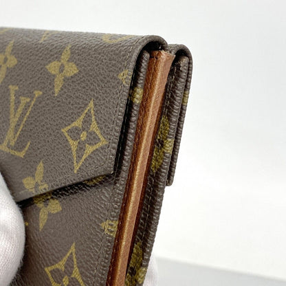 Louis Vuitton Trifold Wallet Monogram Porte-Monnaie Billets Cult Cles Brown — view 8