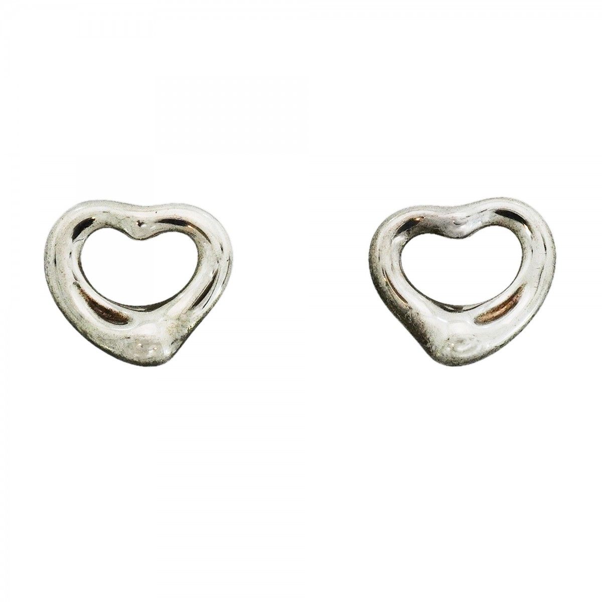 Tiffany & Co Earrings Open Silver