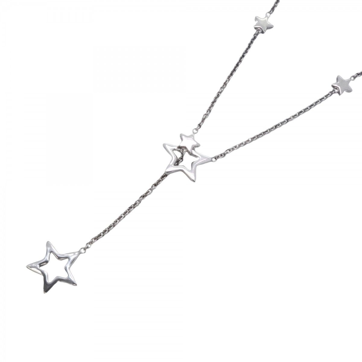 Tiffany & Co Necklace Star Link Lariat Silver