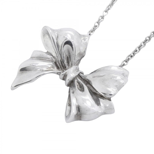Tiffany & Co Necklace Ribbon Silver